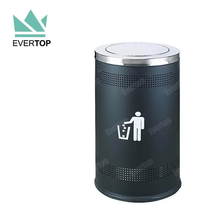Db35z Modern Large Metal Swing Top Touch Medical Indoor Waste Bin Commercial Trash Can