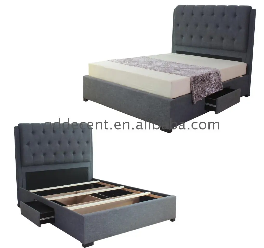 Most Popular Wooden Double Bed With Drawer For Adult Buy Cot Bed
