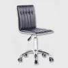 High back domestic dining swivel chair with wheels