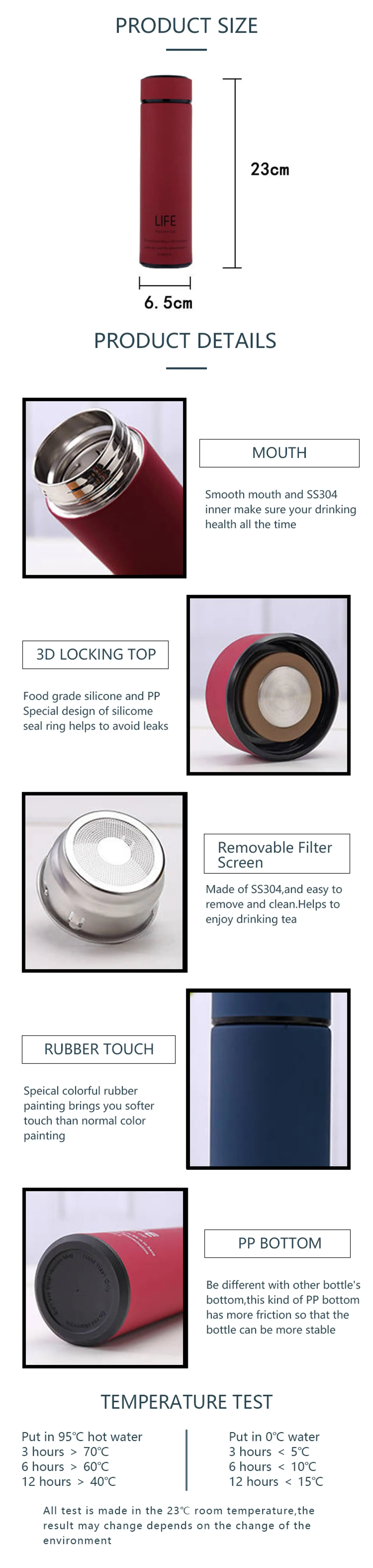 Hot Sales 500ml Stainless Steel Vacuum Insulated Flask Thermos Buy Tea Filter Thermos,Life