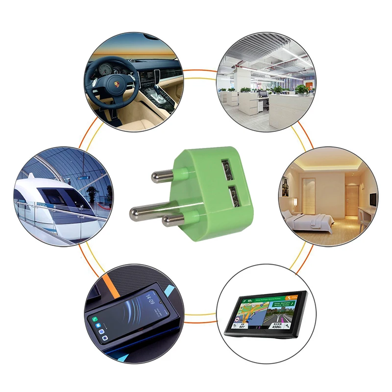 African Smart 3 Pin Plug 5v/2a Power Usb Charger 5 Volt Wall 5v 2a