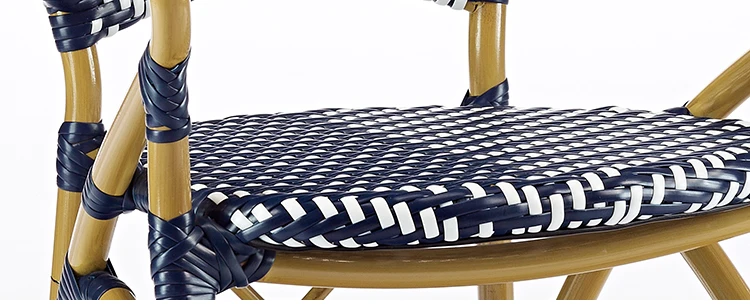 Look Rattan Garden Armchair Factory Supply Stackable Bamboo Garden Chair Outdoor Furniture Rattan / Wicker Oudoor