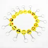 Hot Sale Soft PVC Emoji Keychain Fashional Emoticon Face Keyring For Children