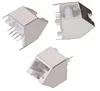 615008145121 Modular Jack 45degree Entry Shielded 8P8C Standard & Reverse Metal Post Trail
