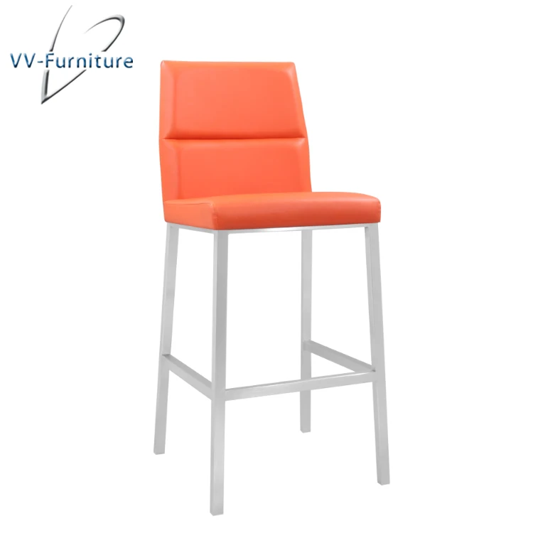 New Arrival Orange Replacement Seat Fixed Wrought Iron Swivel Bar Stool New Arrival Orange Replacement Seat Fixed Wrought Iron Swivel Bar Stool
