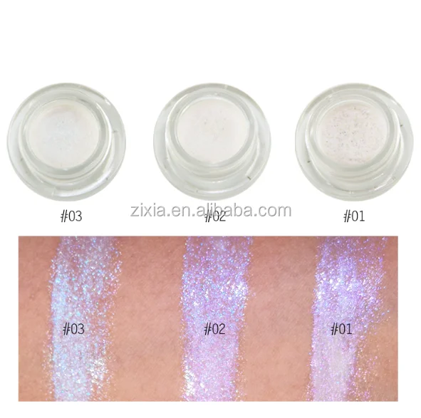 white highlighting powder makeup