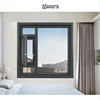 Foshan factory directly supply DJYP W130B soundproof 1.6mm thickness aluminum flat window for sea view room