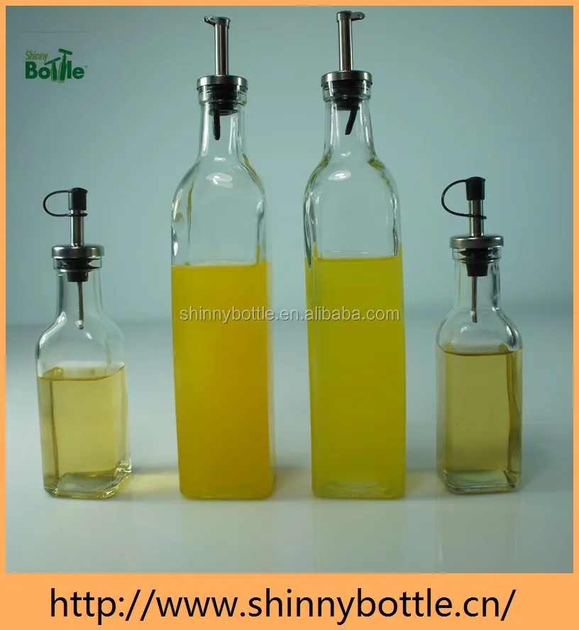250ml 500ml Clear Wholesale Glass Coconut Oil Bottle Spray Oil