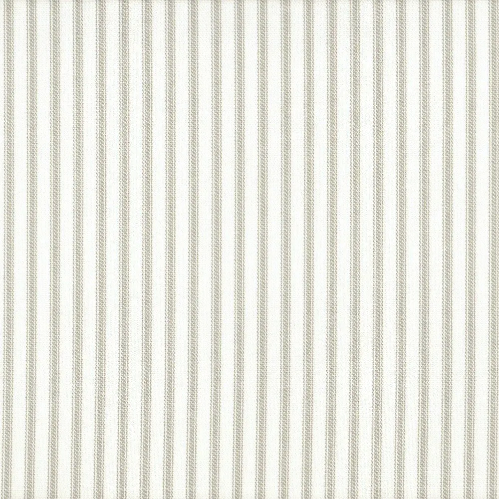 NEW Gathered 18/" French Country Ticking Stripe Suede Brown Queen Bedskirt Cotton