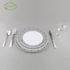 China best price wholesale custom logo hard ps party disposable tableware set for promotion