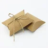 High Quality Pretty Custom Printable Kraft Paper Pillow Boxes/Candy Box/Gift Box