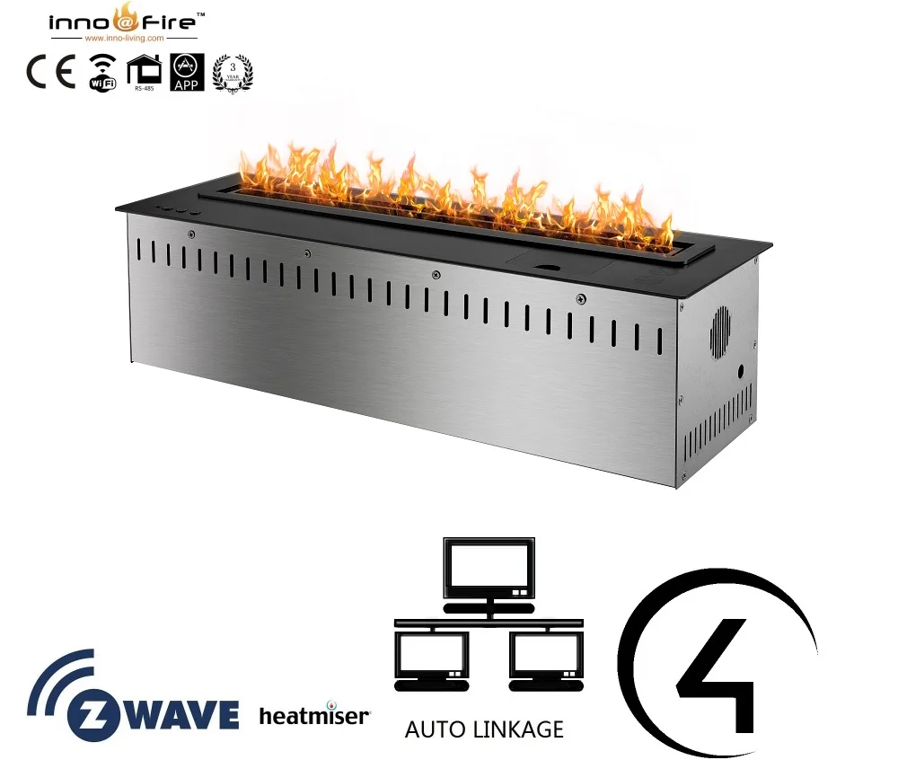 
Inno living fire 36 inch intelligent decorative electric fireplace ethanol fireplace 