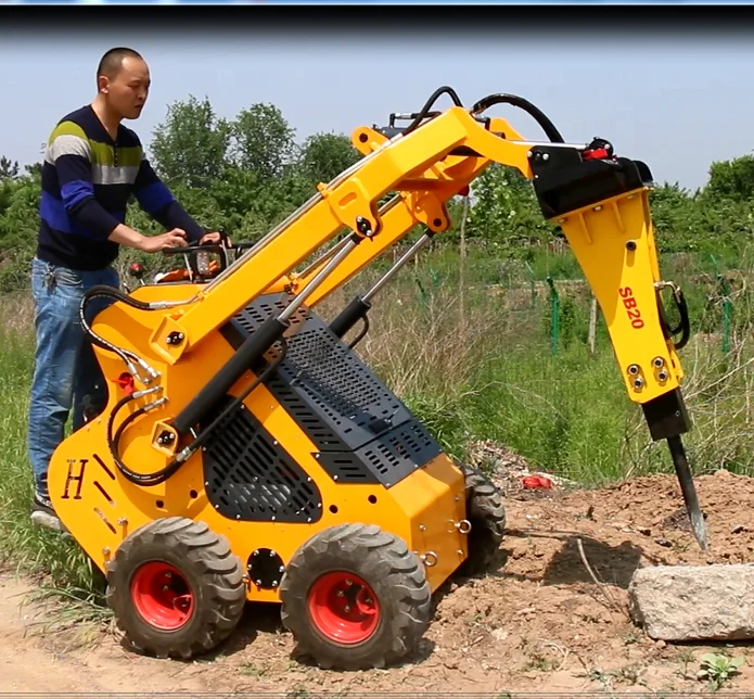 Mini Skid Steer Loader With Hydraulic Breaker Hammer Buy Rock Breaker