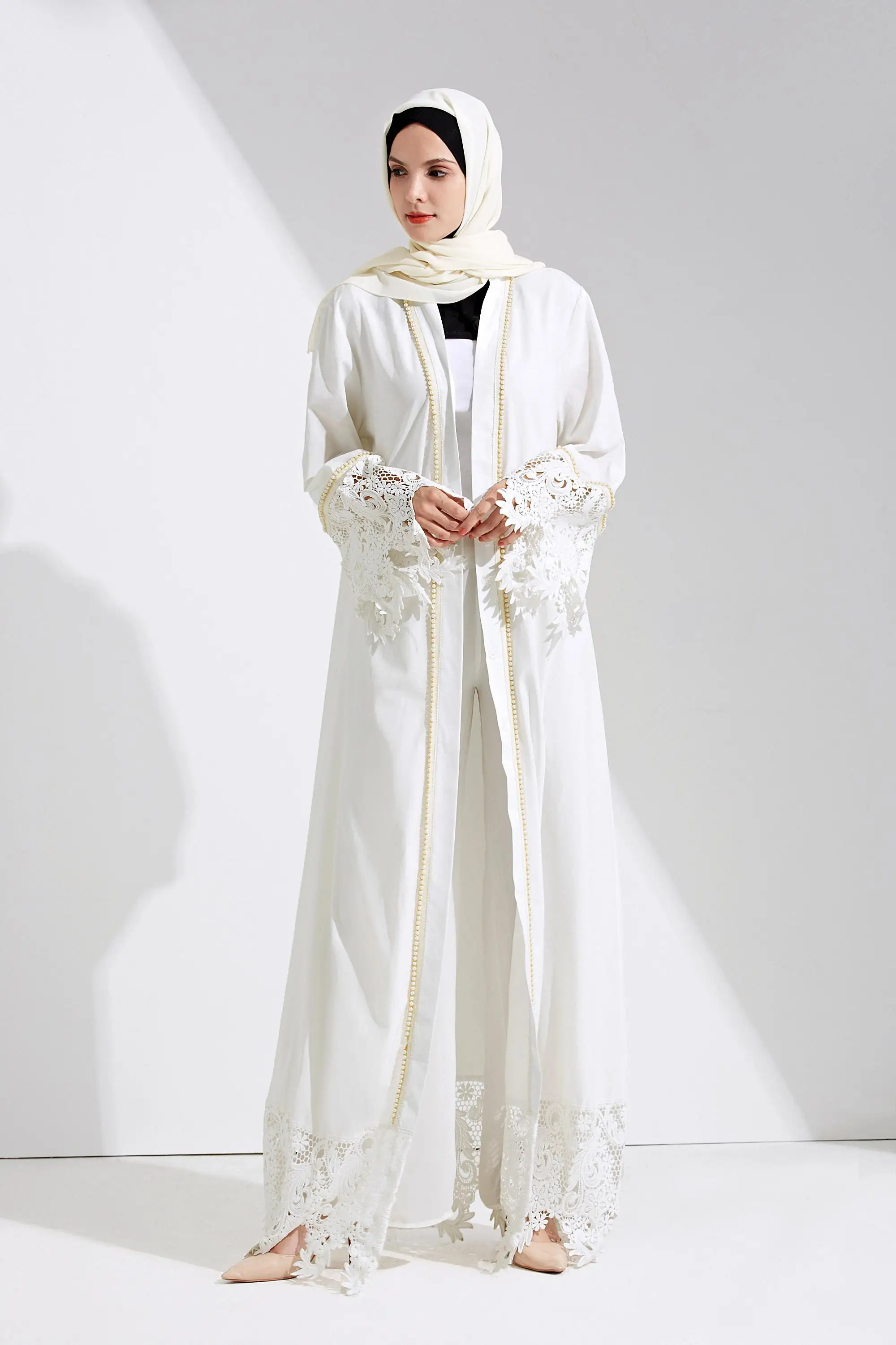 white abaya design