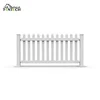 Fentech cheap white Plastic PVC Vinyl picket event temporary fence post base