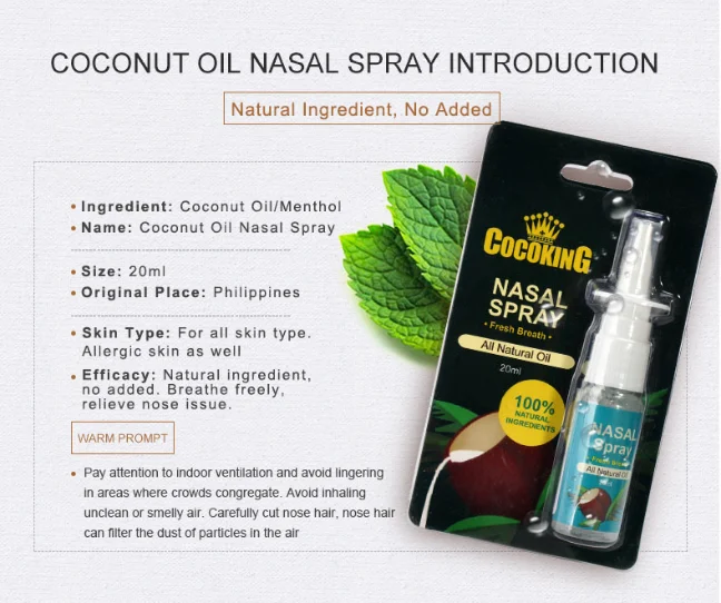 cocoking all natural nasal spray 20ml