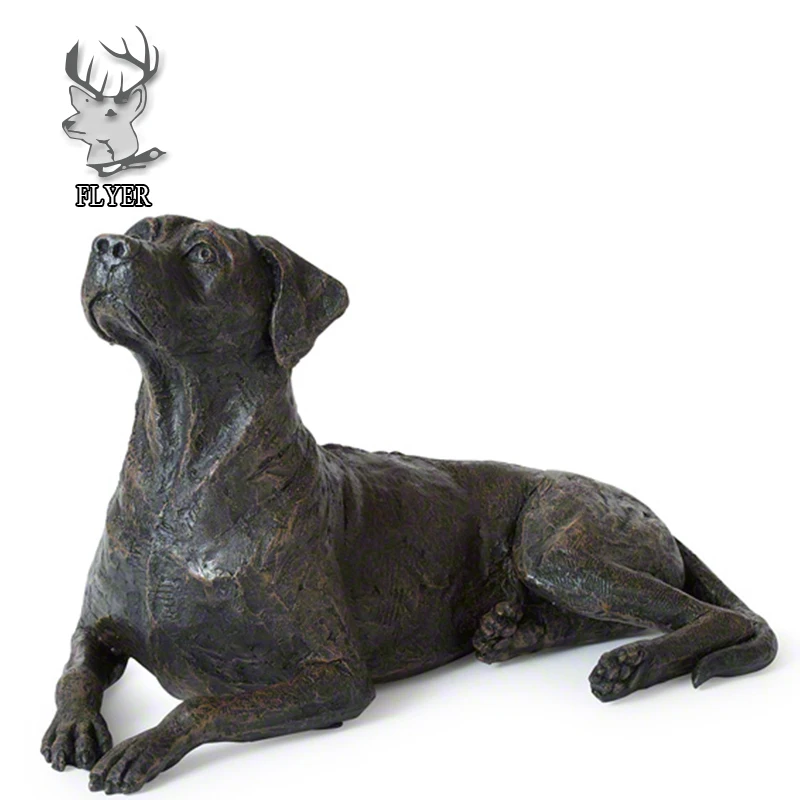 large plastic dog statue