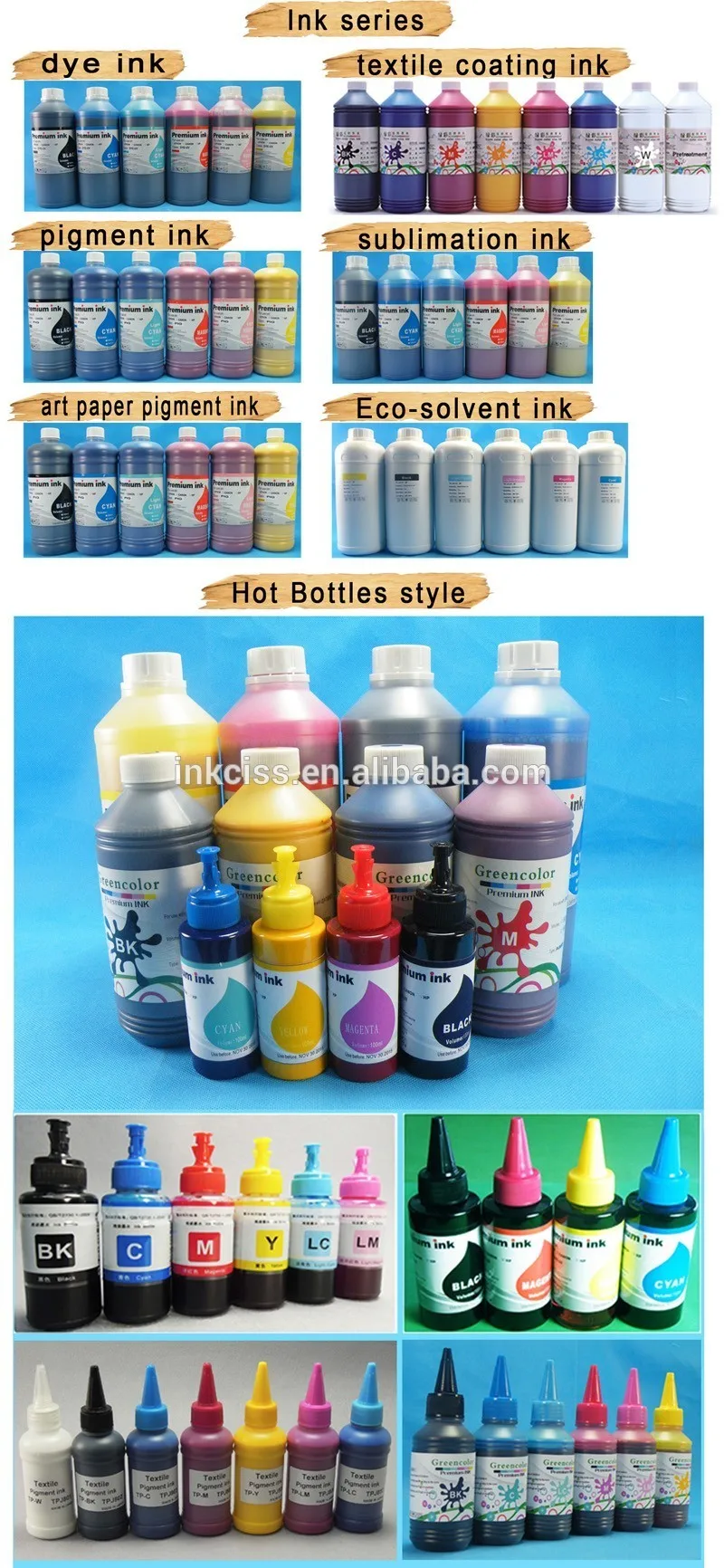 High Quality Desktop Printer 673/664/672 Dye Ink Refill