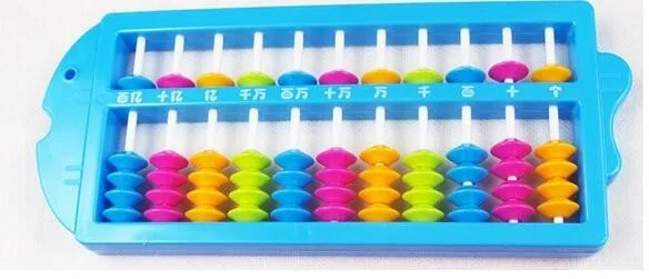 2016 Plastic Abacus  Arithmetic Soroban School Maths Kids Calculating Tool Toy U 