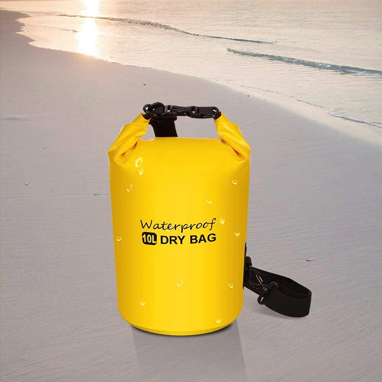 Colorful 10L River Drifting Swimming Floating Waterproof Dry Bag For Outdoor Waterproof beach bag
