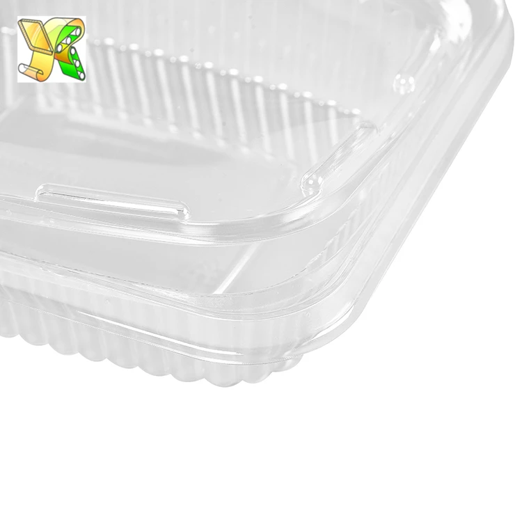 Food grade disposable plastic box food packaging salad plastic boxes for fruits