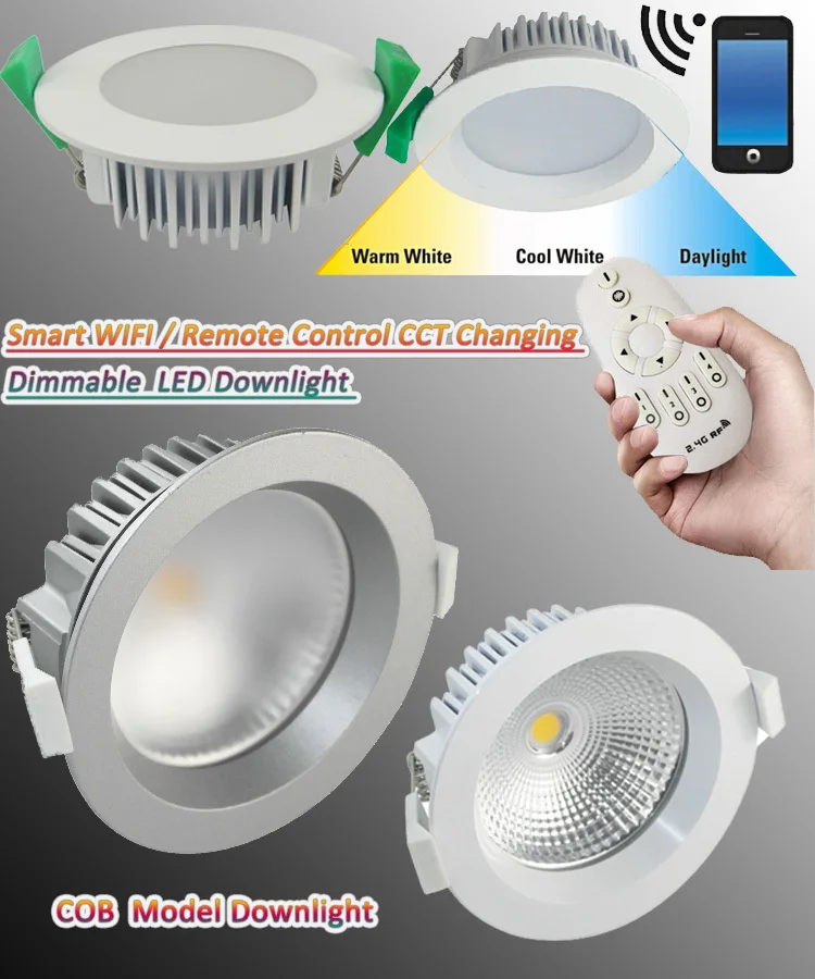 Cct Dimmable 3000k/4000k/6000k Adjustable Led Downlight 20w - Buy Cct ...