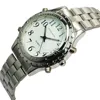 Stainless steel back quartz english talking watch for blind amblyopia