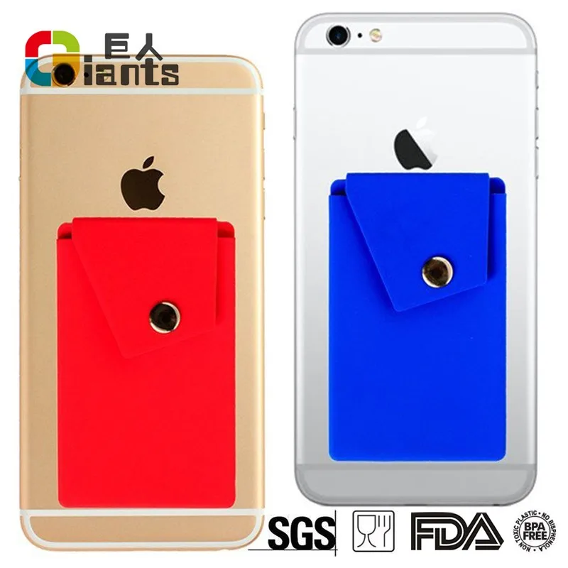 Новый дизайн Мобильный Силиконовый чехол для телефона кошелек с кнопкой