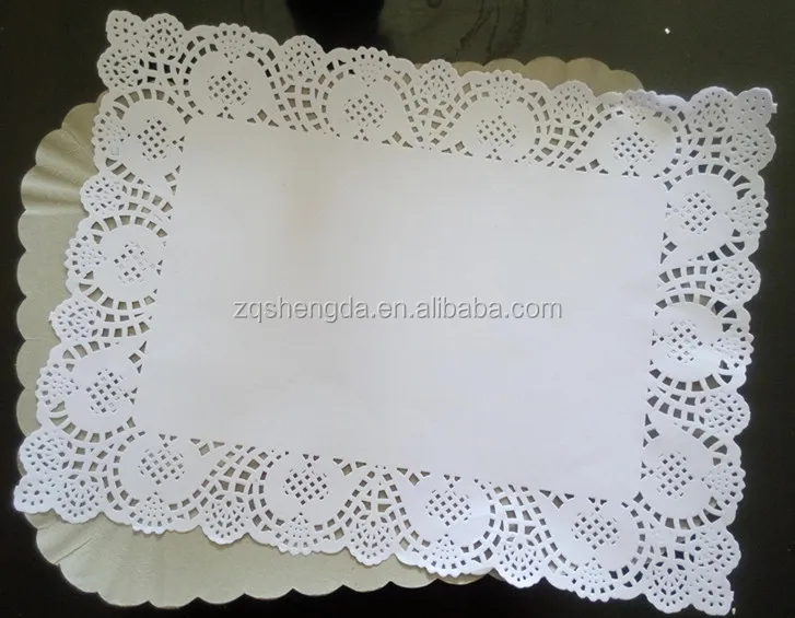 White Round Table Mats Lace Paper Doilies Paper Dolly Paper