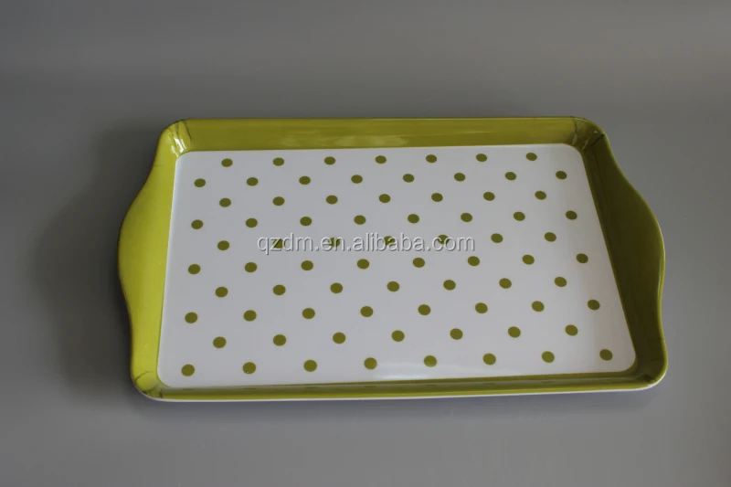 Korea Style Plastic Serving tray + small tray sets for 3pcs