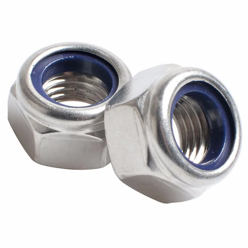 M27 M33 Ss 304 316 A2 A4 70 80 Hex Lock Nut With Nylon Insert Din985