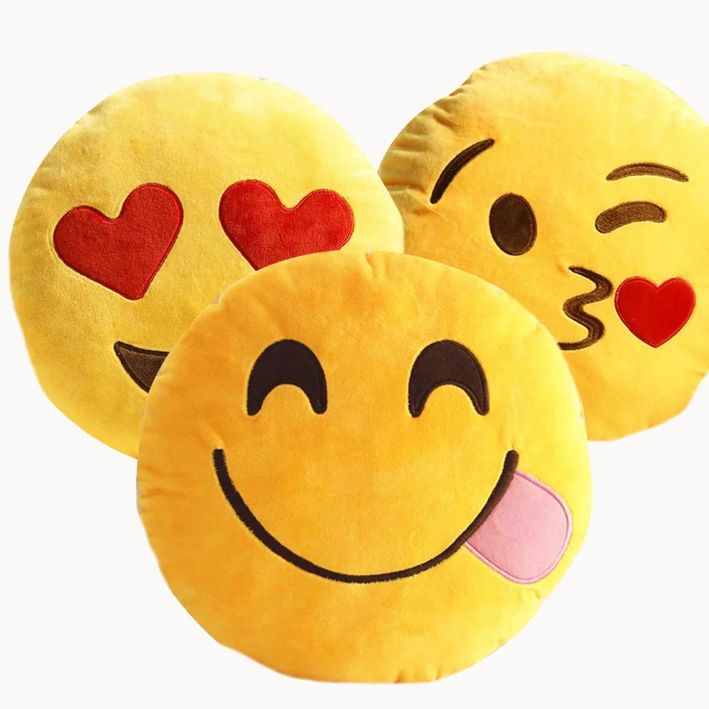 30cm Cute Creative Emoji Pillow Soft Stuffed Plush Toy