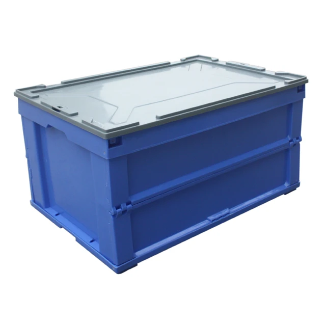 plastic crates with lids