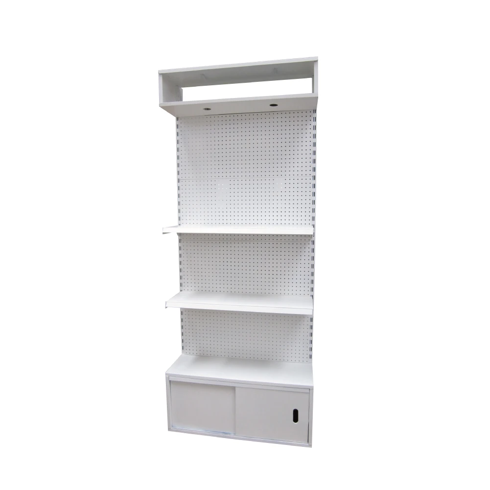 2018 retail store tool shelf portable goods display rack unit tool rack with light box unit