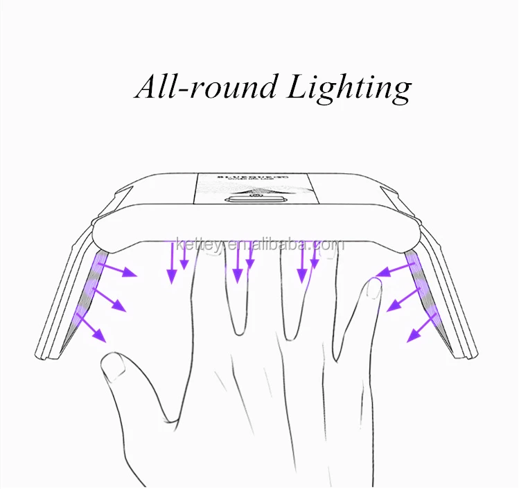 24W Rechargeable Foldable UV Nail Led Lamp