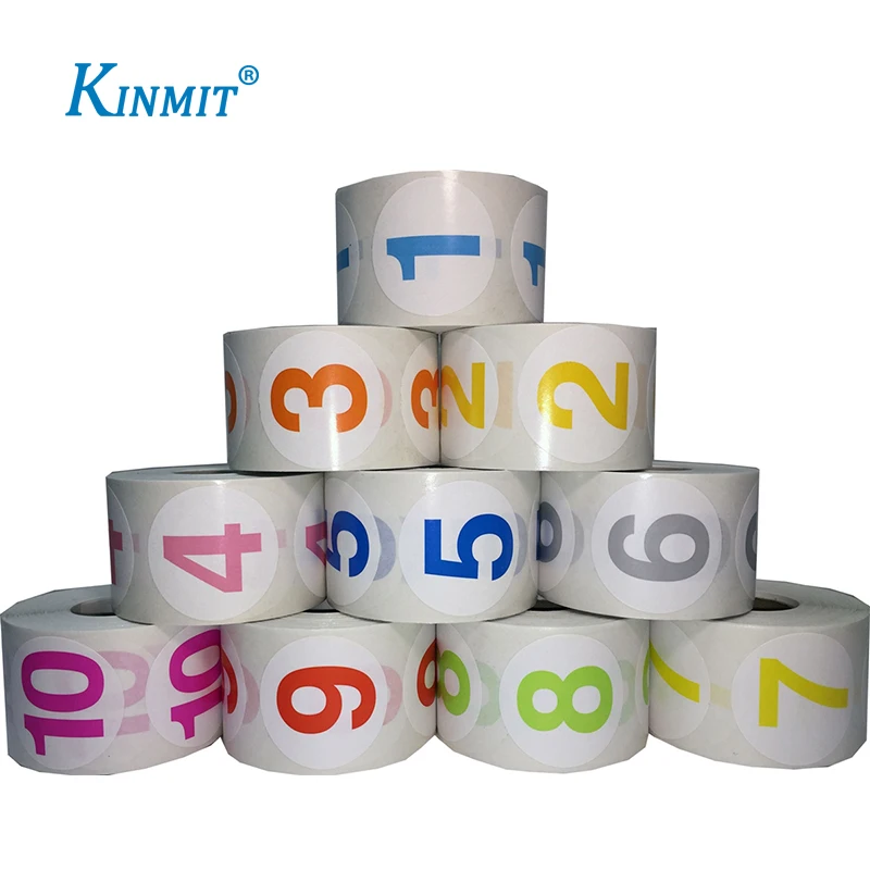 Personalized Self Adhesive Waterproof Sequential Number Stickers Roll - Buy Number Stickers Roll ...