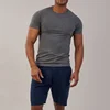 Polyester Spandex Blank Short Sleeves Tight T Shirt For Men