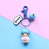 Simple Fresh Style Personal Alarm Keychain Little Girl Stylke Cartoon Keychain