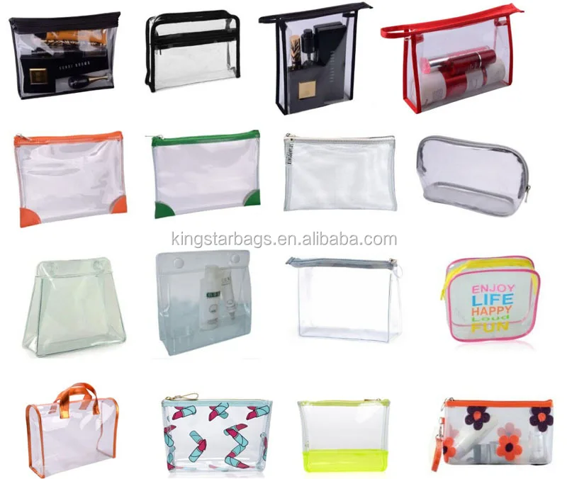 clear pvc cosmetic bag