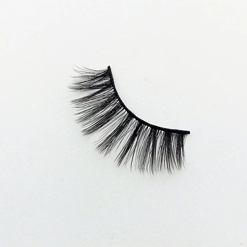 China Hot Sale 10 Pairs Silk Eye Lash Faux Mink False Lashes Synthetic Fake Eyelashes