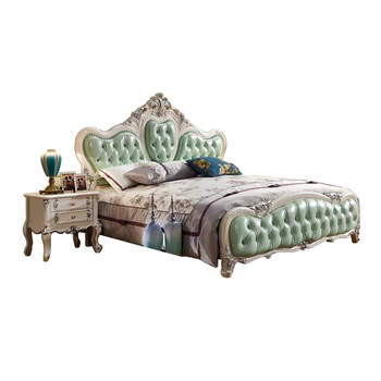Luxury Indian Double Bed Designs In Wood And Bed Side Drawer From