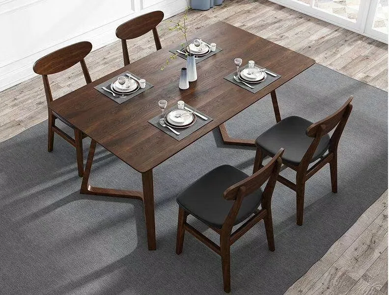 Modern design standard size long wooden tea table for living room