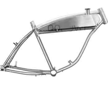 bicycle frame with built in gas tank