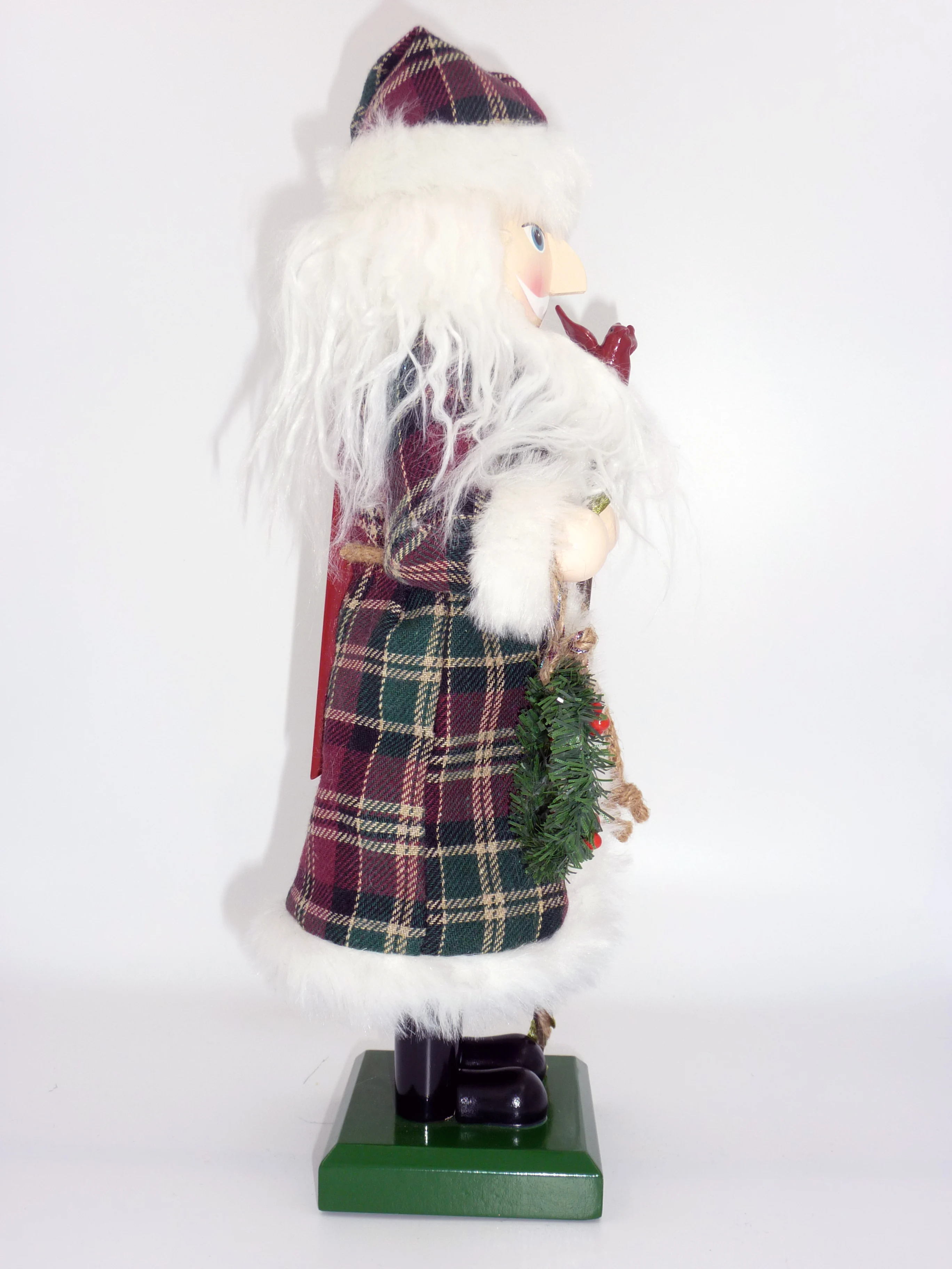 14 Inch Red And Black Santa Wooden Nutcracker Doll Designs Buy