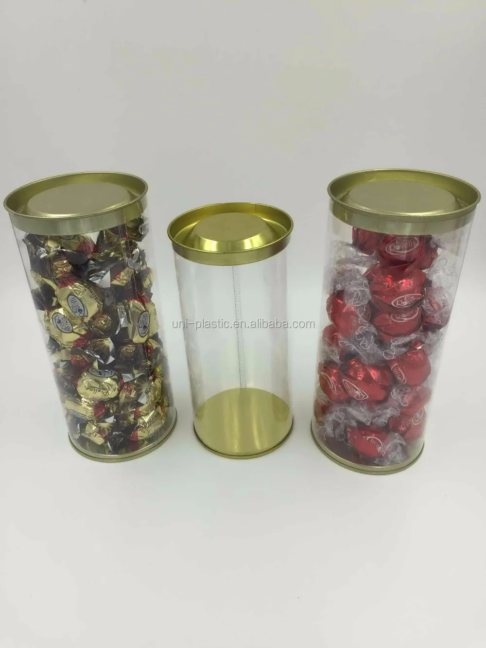2016 Best Sales Clear Candy Tube With Tinplate Lid And Bottom Buy