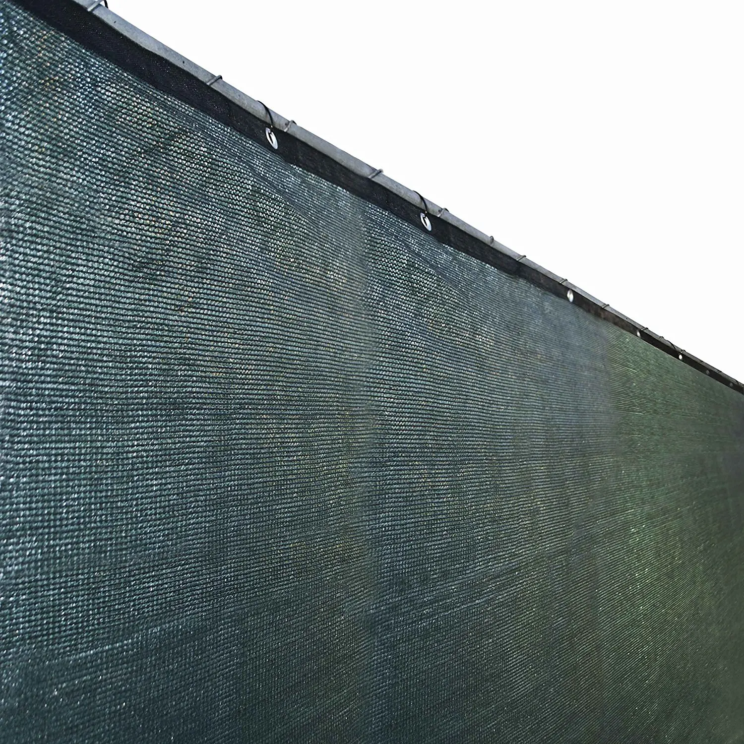 8 X 25 Privacy Fence Screen In Green With Brass Grommet 85