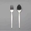 Budget stainless steel cutlery Stainless steel spoon and fork tumbling polishing