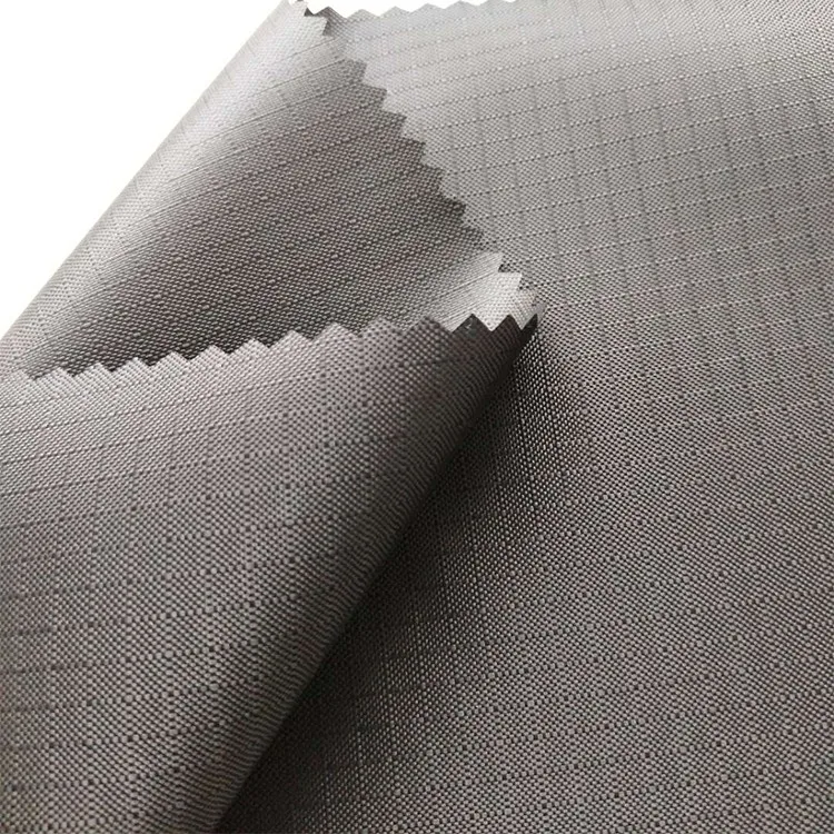 Durable Ribstop Waterproof Pu Coated 150 Denier Polyester Fabric