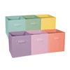 Household Useful Foldable Collapsible colorful cloth storage cubes for kids
