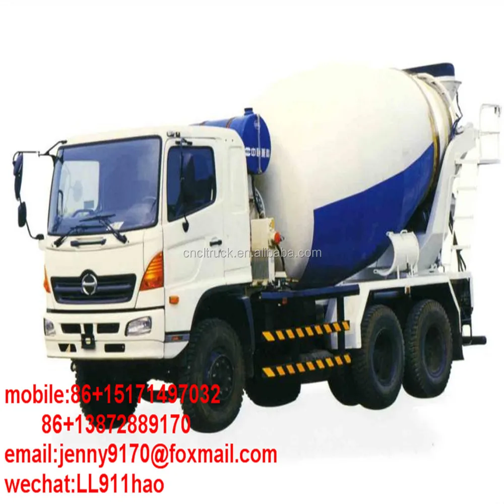 Japan Brand Hino Concrete Mixer Truck Lhd 6*4 10cbm Sale For Concrete